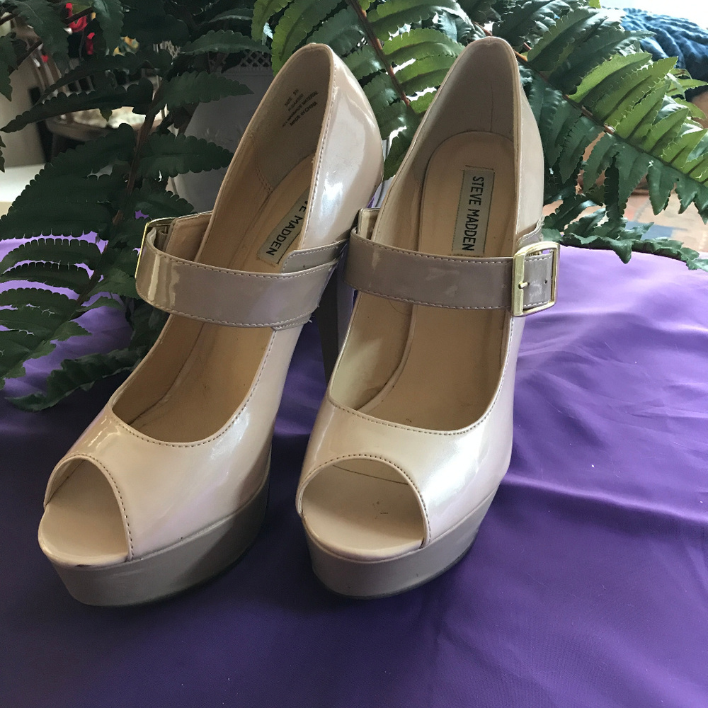 📌Steve Madden Women's P-Saassi High Hell Platform Mary Janes